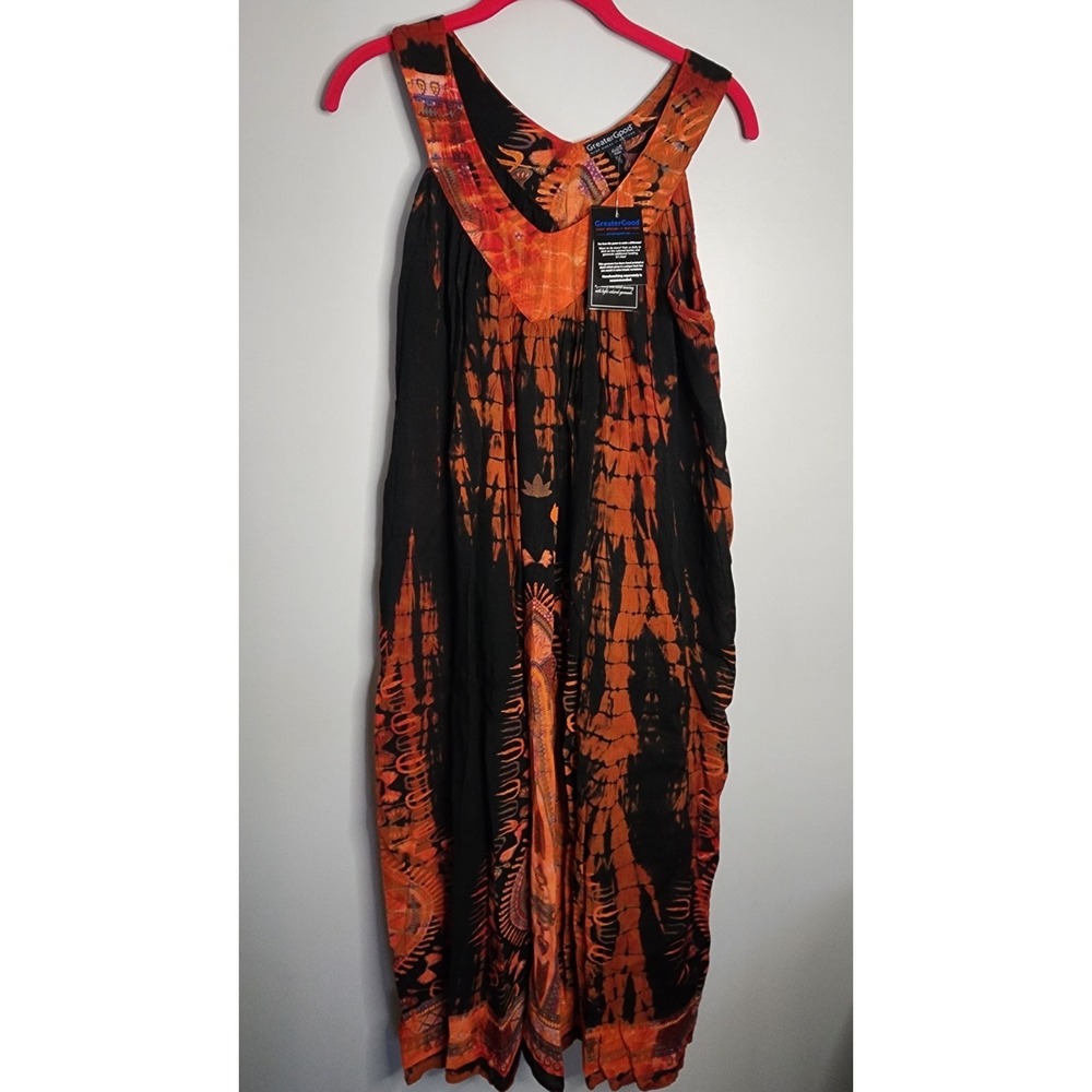 Greater Good Boho Festival Tie Tye Dress S/M Women's Multicolor